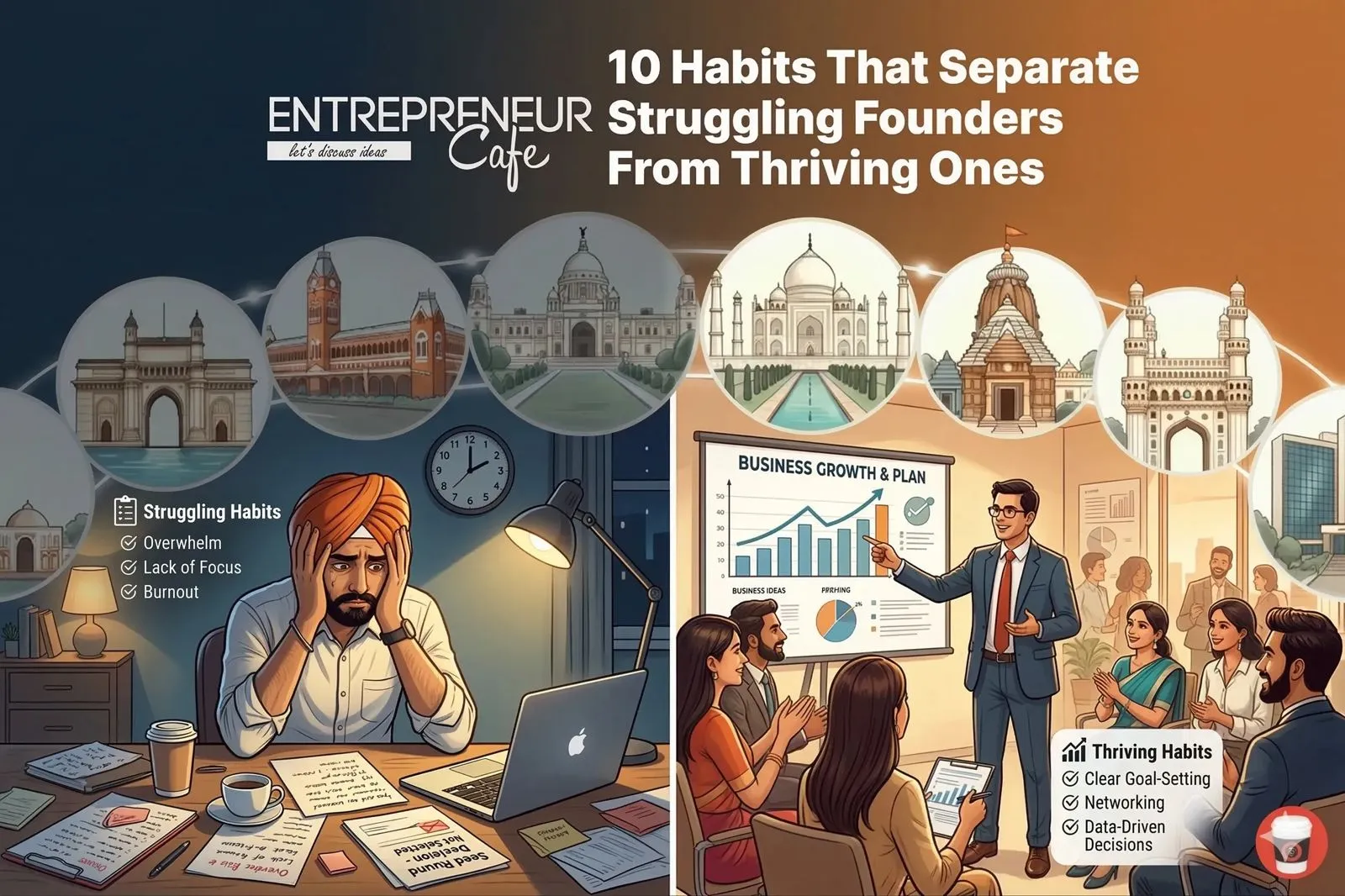 10 Habits That Separate Struggling Founders From Thriving Ones